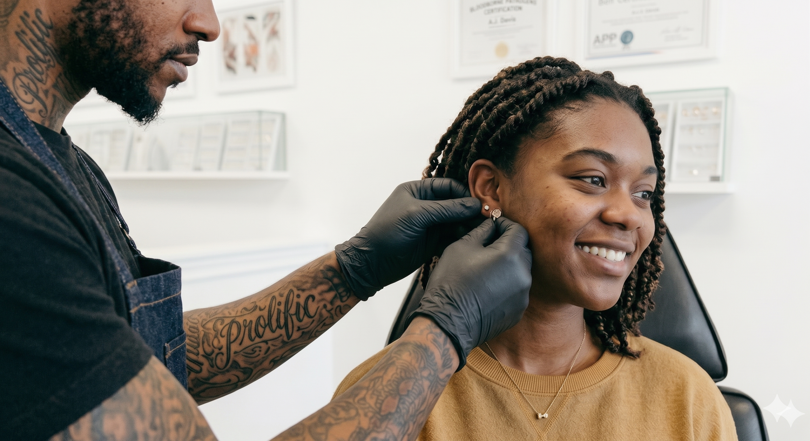 Needle piercing